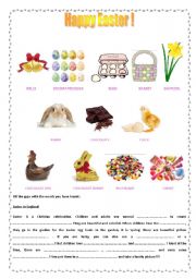 English Worksheet: Happy Easter !