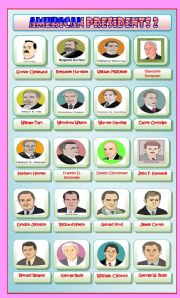 English Worksheet: American Presidents Part 2