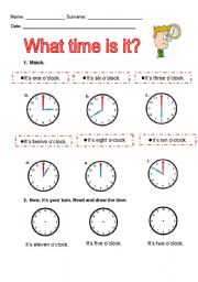 WHAT TIME IS IT?