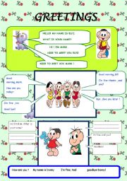 GREETINGS AND PERSONAL PRONOUNS