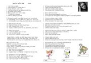 English Worksheet: Music Set Fire To The Rain - Adele