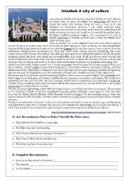 English Worksheet: Istanbul