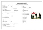 English worksheet: The Red Jumpsuit Apparatus - Getting By- gap fill - phrasal verbs