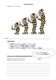 English Worksheet: Compare the Daltons