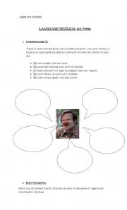 English Worksheet: Language Revision
