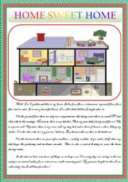 English Worksheet: HOME SWEET HOME