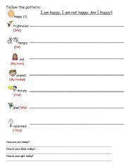 English worksheet: Follow the Pattern