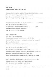 English Worksheet: Phil Collins/Againt All Odds Song Worksheet