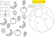 English Worksheet: Colours