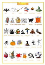 English Worksheet: Halloween