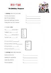 English worksheet: Song - Red Star