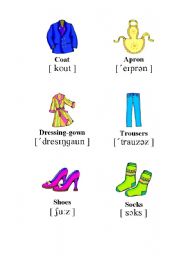 English worksheet: Clothes