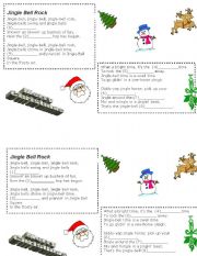 English worksheet: Jingle bell rock