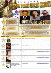 10 Most memorable SPEECHES in OSCARS CEREMONIES (3 pages) PART 1 OF 2 --- 07 Exercises and instructions 