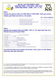 English Worksheet: PERSONALITY QUIZ: ARE WE ALIKE