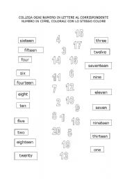 English Worksheet: number 20