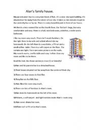 English Worksheet: The place where I live