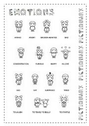 English Worksheet: emotions