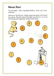 English Worksheet: Mouse Race