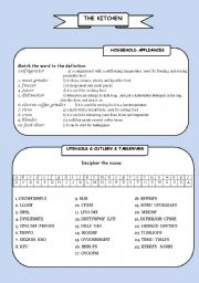 English Worksheet: kitchen