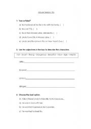 English worksheet: Movie session : Rio