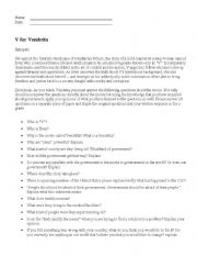 English Worksheet: V for Vendetta