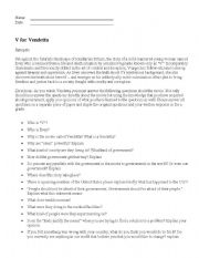 English worksheet: V for Vendetta