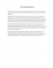 English Worksheet: class observation