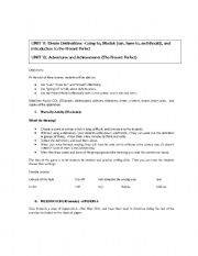 English Worksheet: Modals, Going to, and the Present Perfect -American Framework 1, Units 11 and 12 (Complete Lesson Plan)