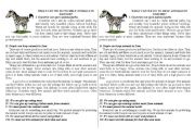 English Worksheet: How to help animals in danger