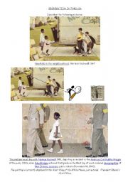 English Worksheet: segregation in the usa (norman rockwell)