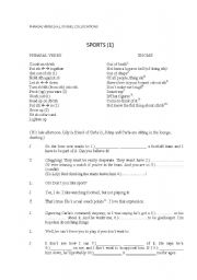 English Worksheet: Phrasal verbs and idioms 