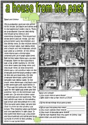 English Worksheet: a house from the past