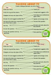 English Worksheet: Interview - TV preferences