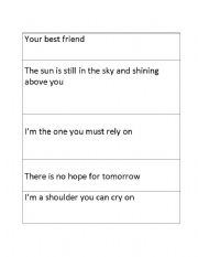 English Worksheet: chiquitita crds