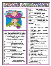 English Worksheet: SECOND CONDITIONAL