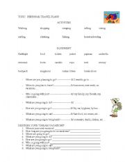 English worksheet: Vacations