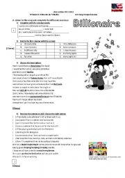 English Worksheet: Billionaire Listening