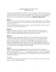English Worksheet: Scarlet letter ex cred