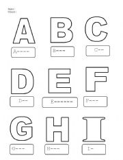 English Worksheet: The Alphabet