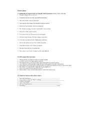English Worksheet: relative clauses