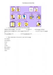 English Worksheet: The Simpsons Family Tree