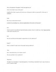 English Worksheet: questions for a martian sends a postcard home