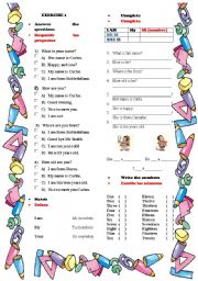 English Worksheet: PERSONAL INFORMATION