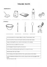 English worksheet: Making Crepes!