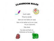 English Worksheet: classroom rules
