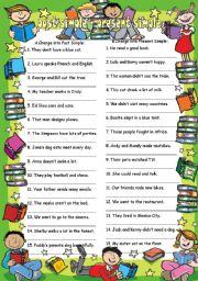 English Worksheet: present simple - past simple