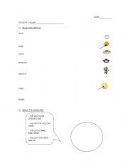 English worksheet: Parts of the Face