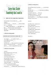 English Worksheet: GOTYE 