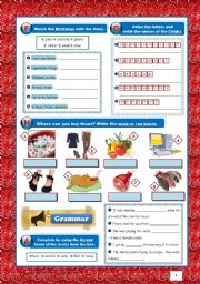 English Worksheet: Landscapes+Crime Scene Test (8th grade) + correction PART 2